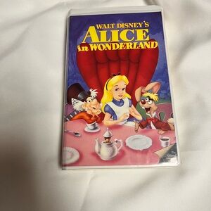 Disney Alice in Wonderland VHS - Purple and Red Cover